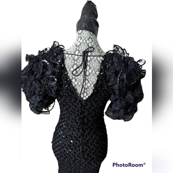 HP. Vintage LORIANN Cocktail Dress - Picture 5 of 16